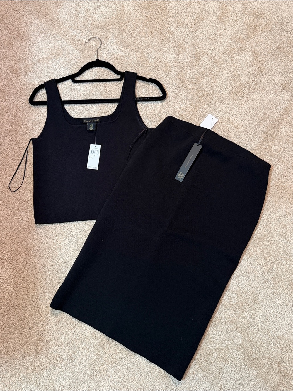 House of Harlow 1960 Black Pencil Skirt and top nwt